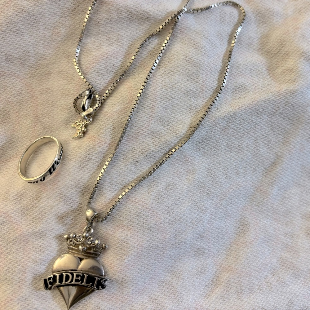 Gently Worn (MySisterWifesCloset) Jewelry - Sterling Silver Necklace & Ring